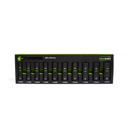 GRIPEDGE RPT Socket Extractor Set — 10-Pc, 3/8” Drive Metric (Deep)