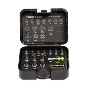 GRIPEDGE RPT Star (Torx) Bit Socket Set — 14-Pc (T6–T60)