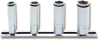 Ko-ken 1/4" Deep NUT GRIP® Socket Set (8–14mm) — 4 Pieces Front View 
