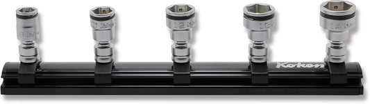 Ko-ken 1/4" Z-Series Universal NUT GRIP Socket Set (8–14mm) Front View