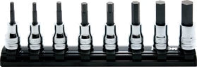 Ko-ken 3/8" Inhex Bit Socket Set (8 pieces) / Rail 7.8"
