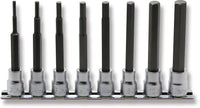 Ko-ken 3/8” 100mm Hex Bit Socket Set — 8-Pc Front View