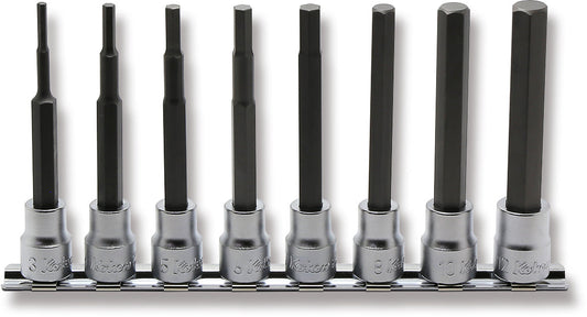 Ko-ken 3/8” 100mm Hex Bit Socket Set — 8-Pc
