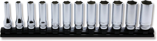 Ko-ken 3/8" Drive 6-point Deep Socket Set (12 pieces) / Rail 11.8"