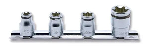 Ko-ken 3/8” Sq. Dr. 4 Pc NUT GRIP TORX Socket Set (E10–E20)