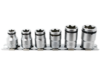Ko-ken 3/8" Nut Grip E-Torx Socket Set (E10–E20) — 6 Piece Front View