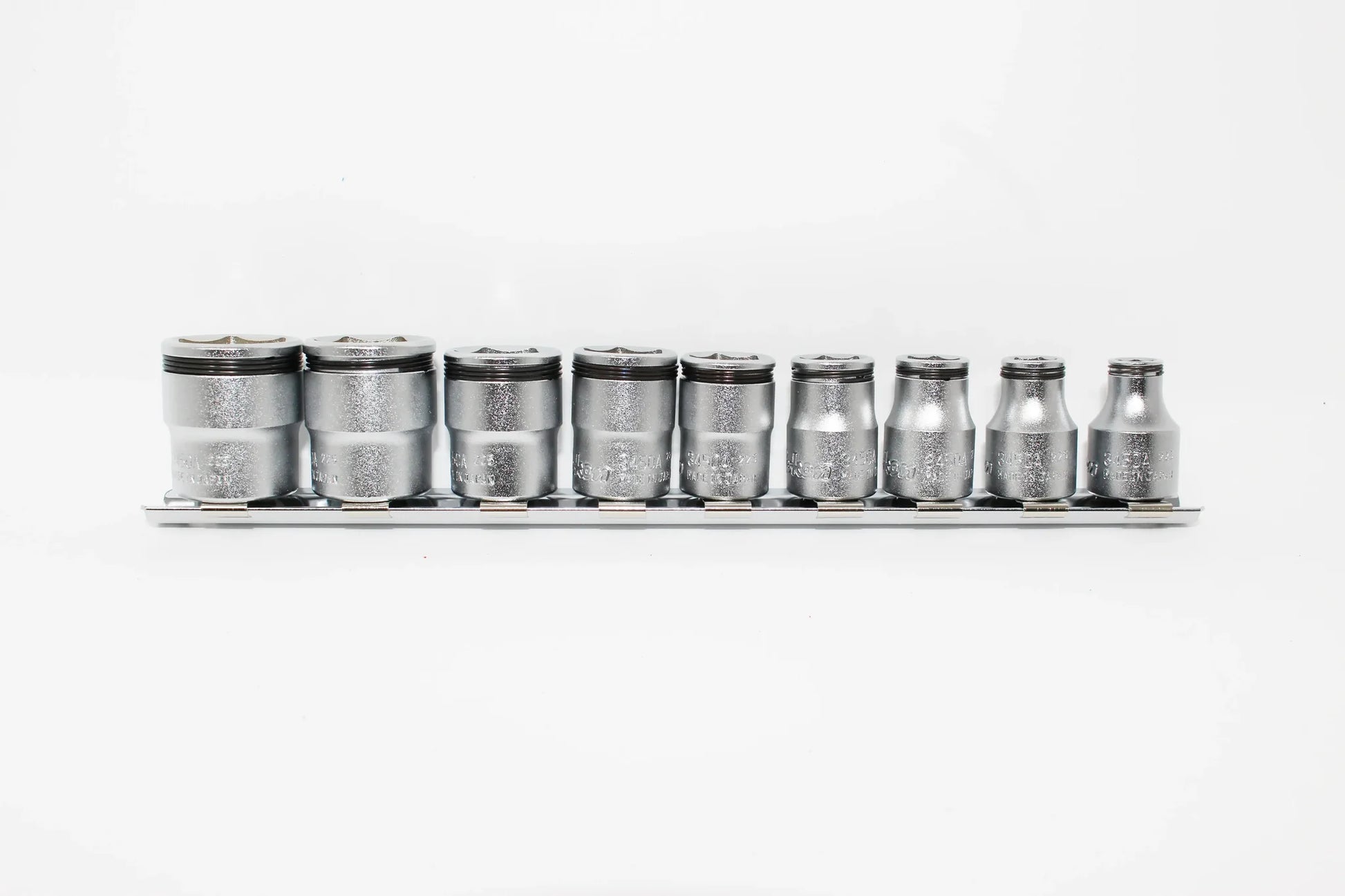 Ko-ken 3/8” Nut Grip SAE Socket Set (9 Piece) Front View