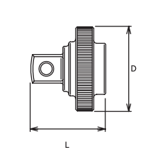 Ko-ken 3/8" Drive Female to 1/2" Drive Male Quick Spinner