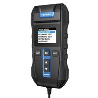 TOPDON BT300P Battery / Charging / Cranking System Tester with Built-in Printer Right View