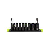 GripEdge RPT Socket Extractor Set — 9-Pc 1/4” Drive SAE Front View