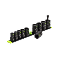 GRIPEDGE RPT Extractor Socket Set — 10-Pc, 3/8″ Drive Metric Right View