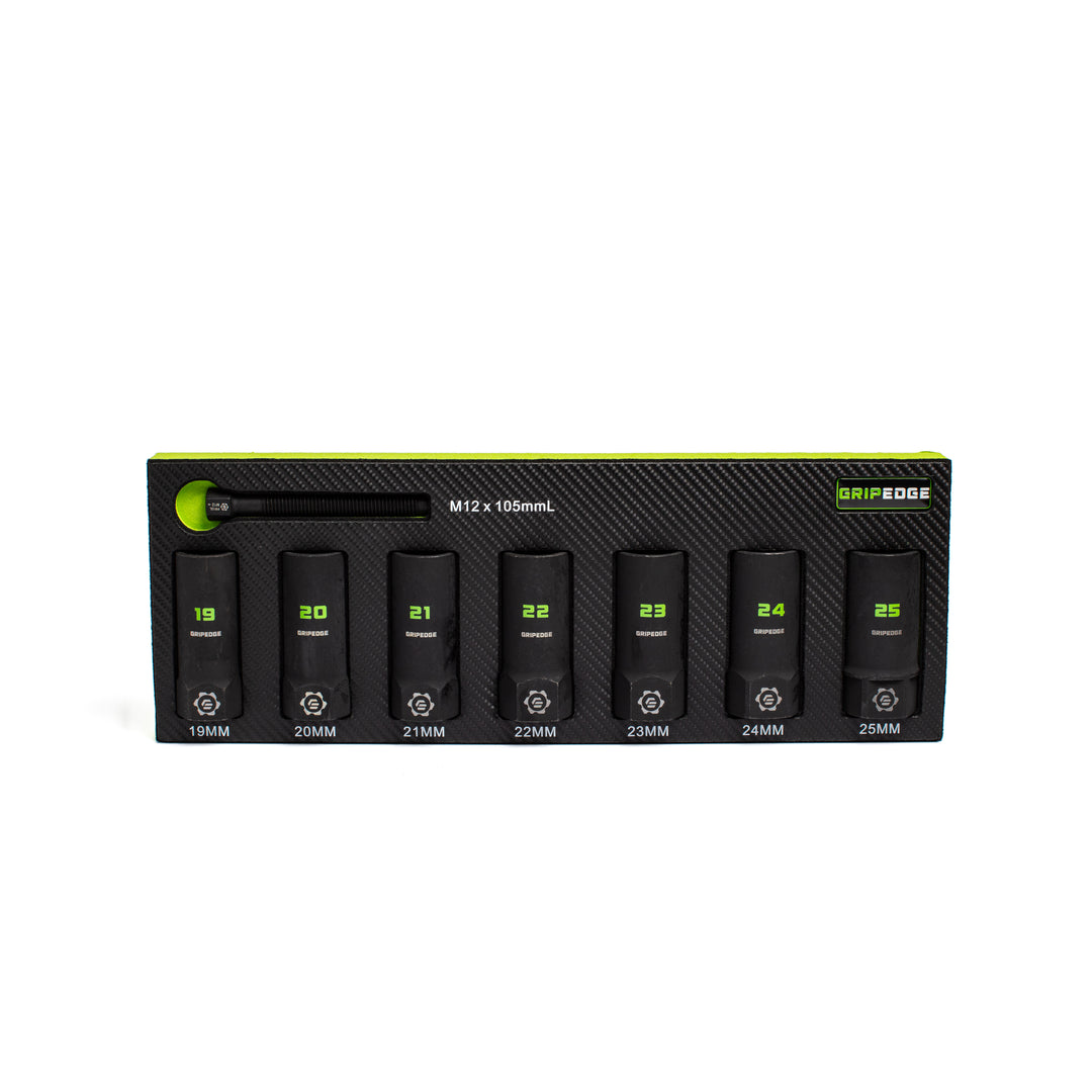 GripEdge RPT Socket Extractor Set — 7-Pc 1/2” Drive Metric-Deep