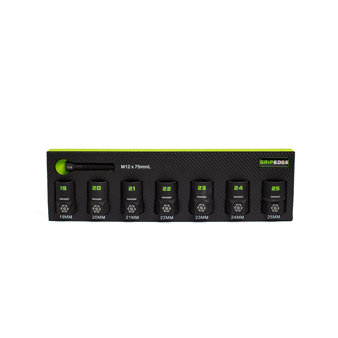 GRIPEDGE RPT Socket Extractor Set — 7-Pc, 1/2″ Drive Metric