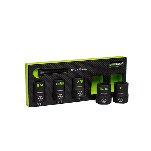 GRIPEDGE RPT Socket Extractor Set — 5-Pc, 1/2″ Drive SAE