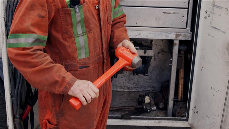 Impact Poly Hammers 4.25 lb Dual-Faced Dead Blow Hammer Front View