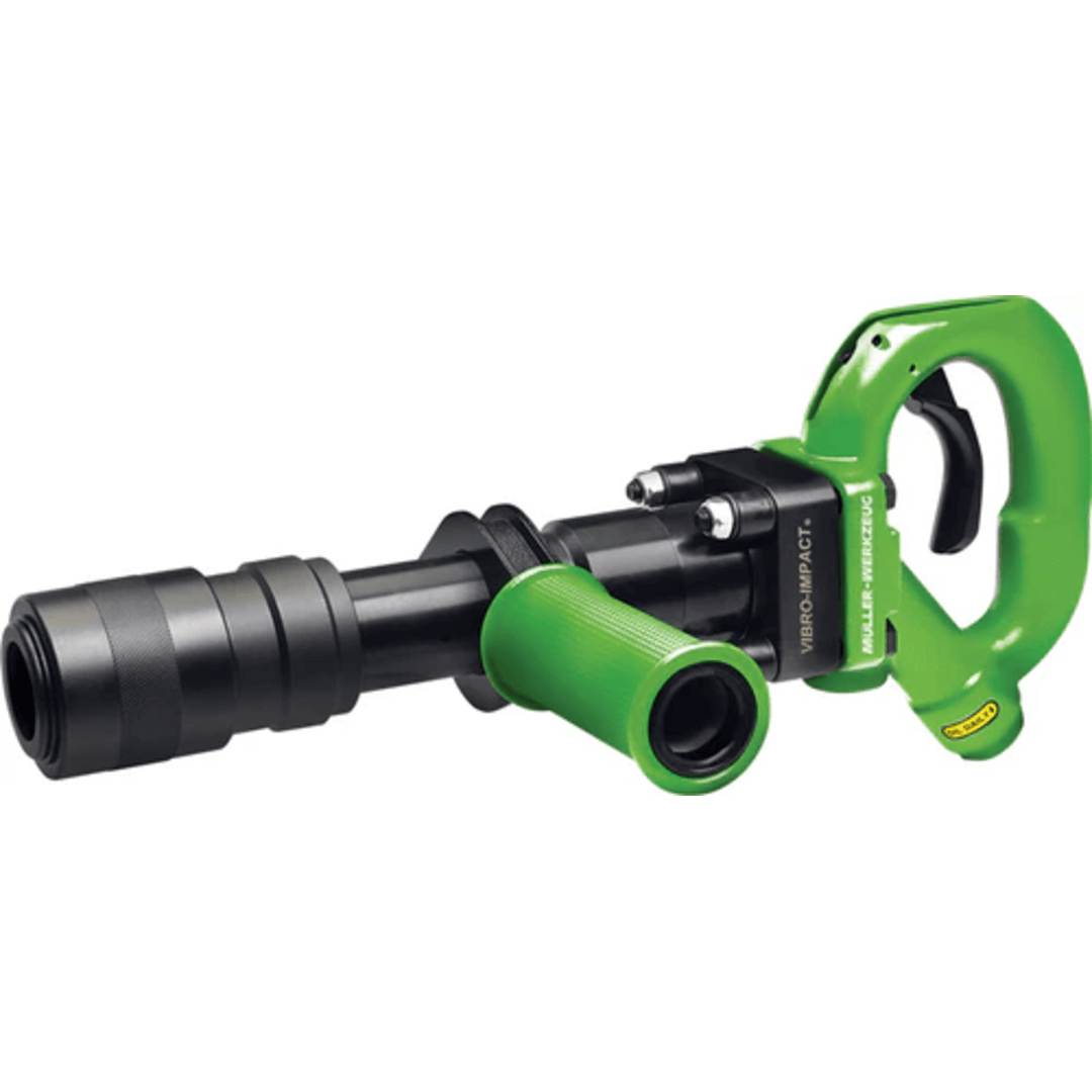 Mueller Kueps VIBRO-IMPACT heavy-duty air hammer in green with ergonomic side handle