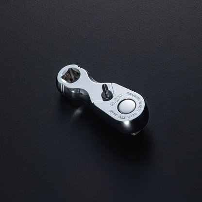 Nepros 3/8"sq. SHORT RATCHET (90-TOOTH) Front View