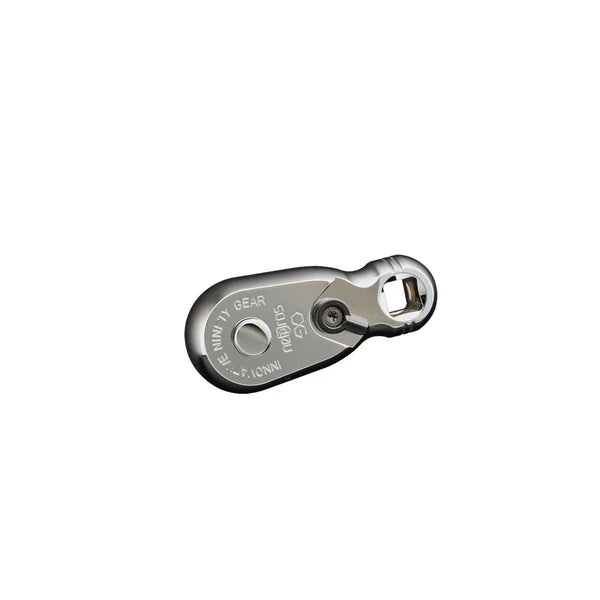 Nepros 1/4"sq. Stubby Ratchet Handle (90-Tooth) Front View