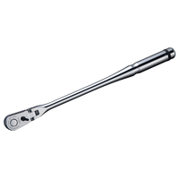 Nepros 3/8” Flex-Head Ratchet Handle — Long (90-Tooth) Front View
