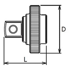 Ko-ken 1/4" Drive Female to 1/4" Drive Male Quick Spinner