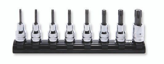 Ko-ken 3/8" TORX® Bit Socket Set (8 pieces) / Rail 7.8"