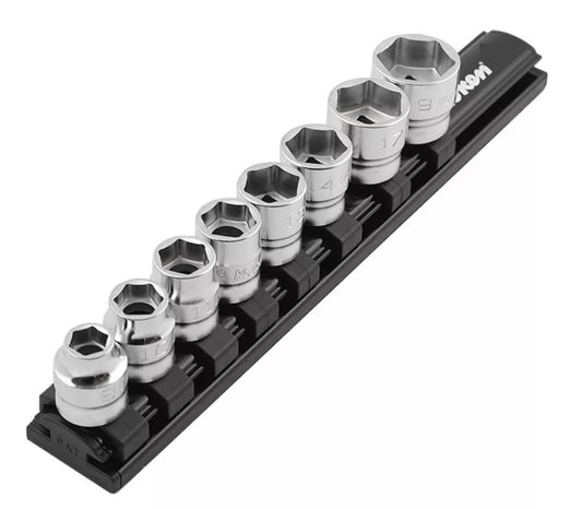 Ko-ken 3/8" Drive 6-point Socket Set (8 pieces) / Rail 7.8"