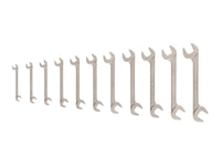 Tekton Angle Head Open End Wrench Set, 11-Piece (3/8-1 in) Front View
