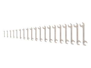 Tekton Angle Head Open End Wrench Set, 19-Piece (1/4 - 1-1/4 in)