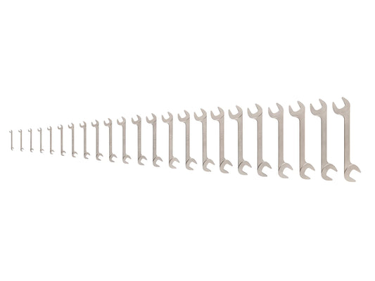 Tekton Angle Head Open End Wrench Set, 23-Piece (1/4 - 1-1/2 in) Front View
