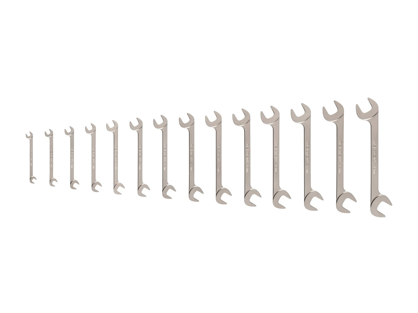 Tekton Angle Head Open End Wrench Set, 14-Piece (6-19 mm)