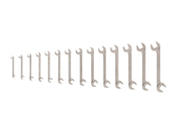 Tekton Angle Head Open End Wrench Set, 14-Piece (6-19 mm) Front View