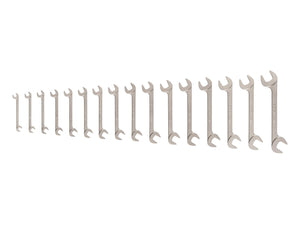 Tekton Angle Head Open End Wrench Set, 16-Piece (10-27 mm)