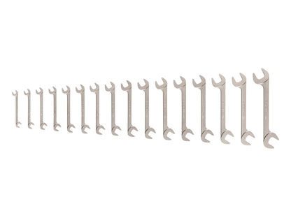 Tekton Angle Head Open End Wrench Set, 16-Piece (10-27 mm)
