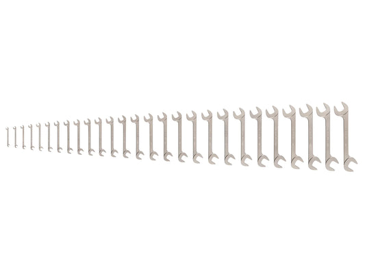 Tekton Angle Head Open End Wrench Set, 27-Piece (6-32 mm) Front View
