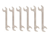 Tekton Angle Head Open End Wrench Set, 6-Piece (33-38 mm) Front View