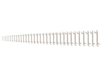 Tekton Angle Head Open End Wrench Set, 33-Piece (6-38 mm) Front View