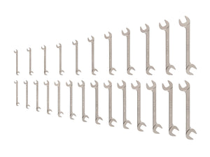 Tekton Angle Head Open End Wrench Set, 25-Piece (1/4-3/4 in, 6-19 mm)