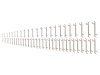 Tekton Angle Head Open End Wrench Set, 56-Piece (1/4 - 1-1/2 in, 6-38 mm) Front view