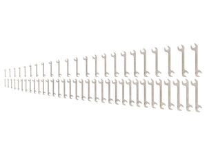 Tekton Angle Head Open End Wrench Set, 56-Piece (1/4 - 1-1/2 in, 6-38 mm)