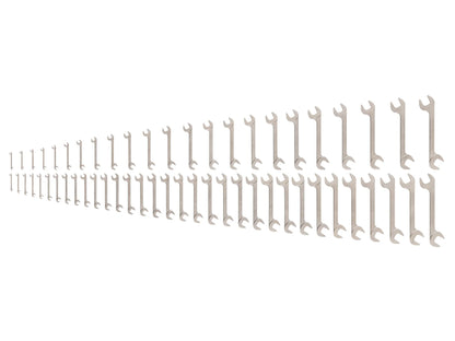 Tekton Angle Head Open End Wrench Set, 56-Piece (1/4 - 1-1/2 in, 6-38 mm)