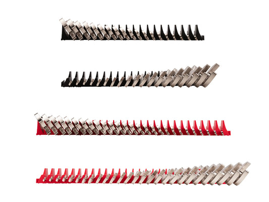 Tekton Angle Head Open End Wrench Set with Modular Organizers, 46-Piece (1/4 - 1-1/4 in, 6 - 32 mm) Multi View
