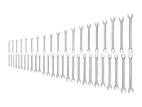 Tekton Combination Wrench Set, 46-Piece (1/4 - 1-1/4 in, 6-32 mm) Front View