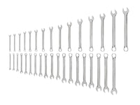 Tekton Combination Wrench Set, 34-Piece (1/4-1 in, 6-24 mm) Front View