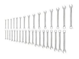Tekton Combination Wrench Set, 34-Piece (1/4-1 in, 6-24 mm)