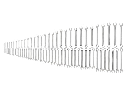 Tekton Combination Wrench Set, 76-Piece (1/4-2 in, 6-50 mm) Front View