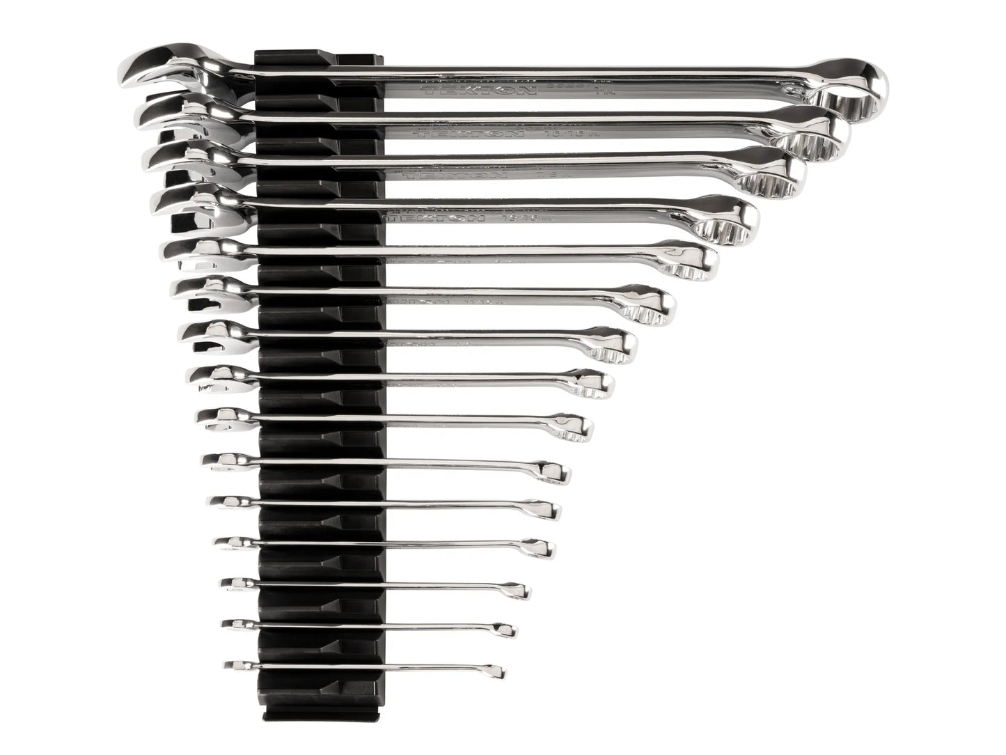 Tekton Combination Wrench Set with Modular Organizers, 15-Piece (1/4-1 in)