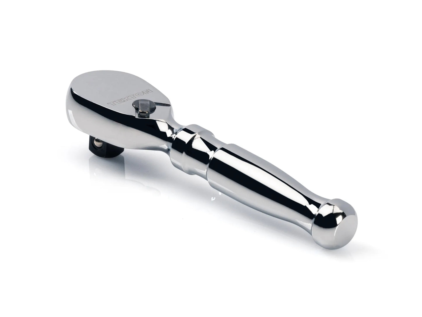 Tekton 3/8" Drive x 4.5" Stubby Ratchet Left View