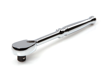 Tekton 3/8" Drive x 8" Polished Grip Ratchet Front View