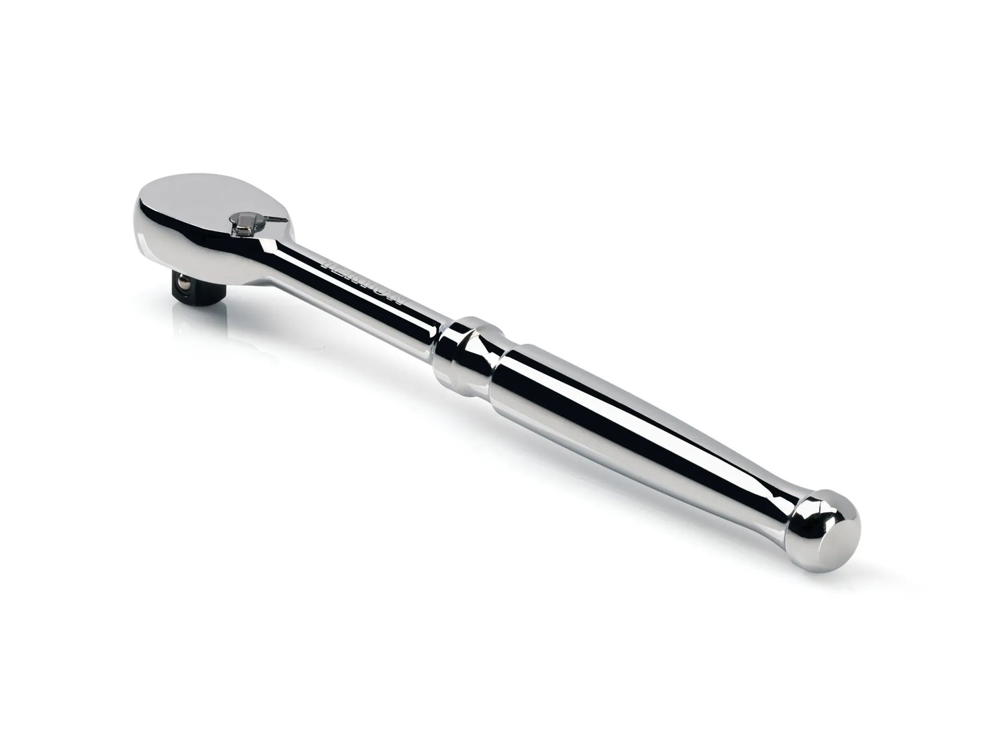Tekton 3/8" Drive x 8" Polished Grip Ratchet Left View 