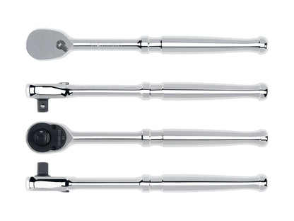 Tekton 3/8" Drive x 8" Polished Grip Ratchet multiple View